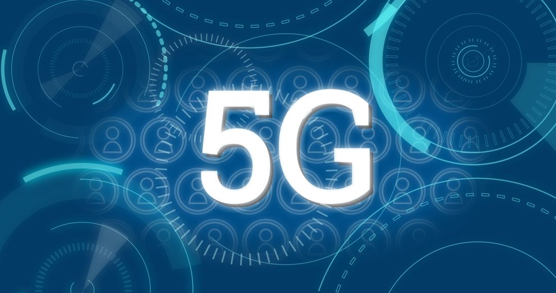 Innovative 5G Technology Background with Digital Elements