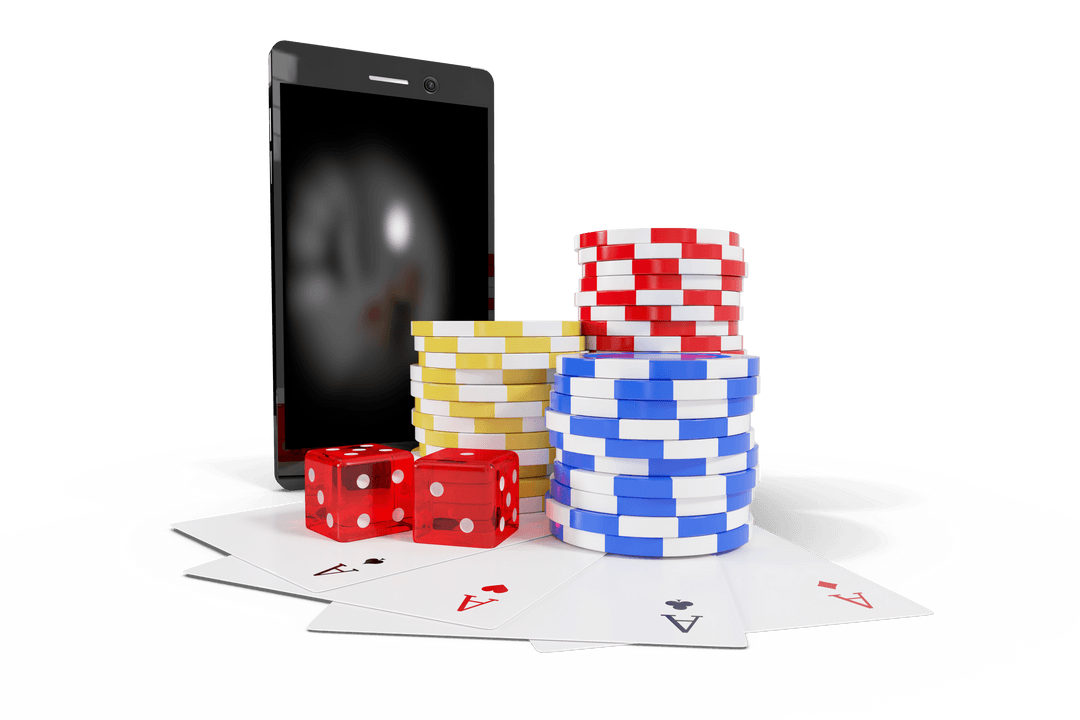 Transparent Casino Chips Playing Cards Streamlining Mobile Gambling
