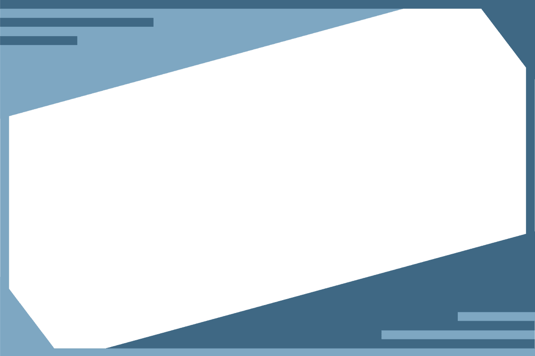 Blue Geometric Frame with Transparent Background for Social Media Design