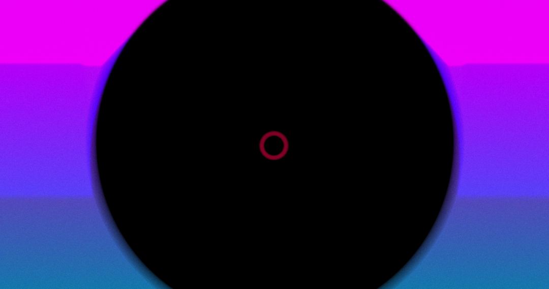 Dynamic Neon Circles on Gradient Background