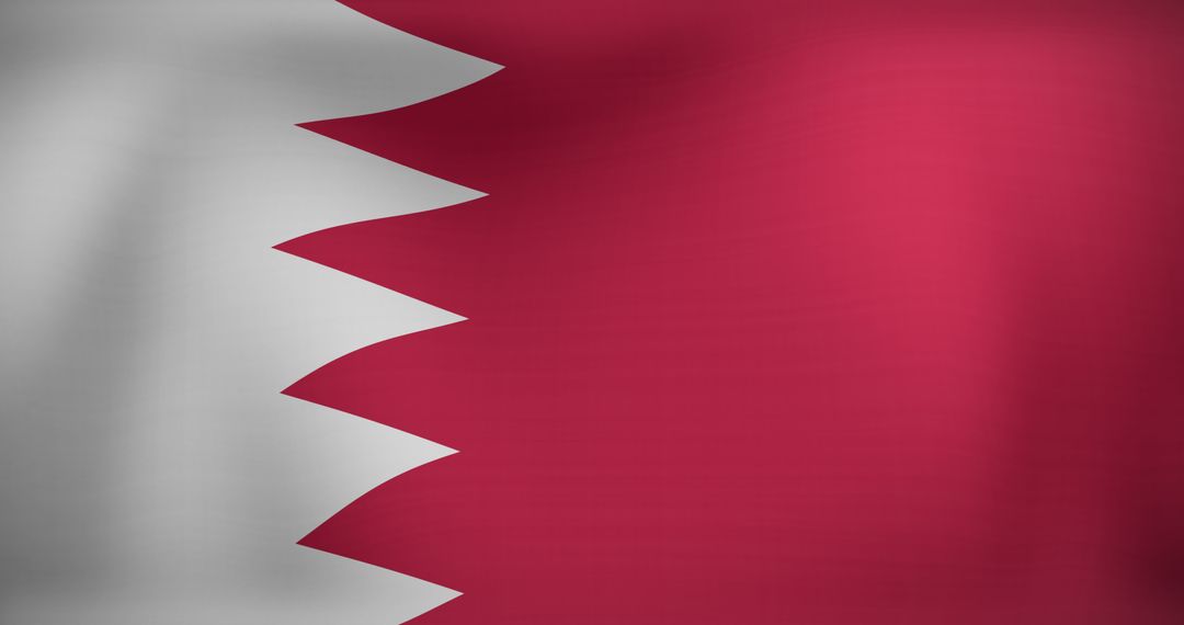 Waving Flag of Bahrain Symbolizing National Pride