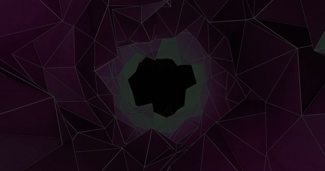 Abstract Geometric Tunnel with Dark Central Void