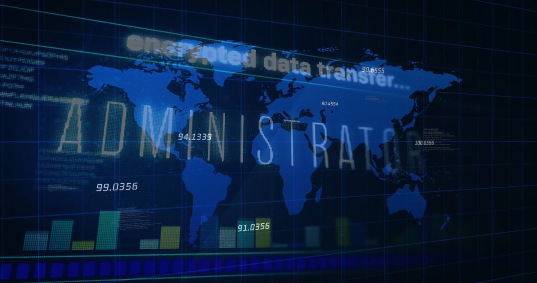 Digital World Map with Secure Data Visualization and Analytics Interface