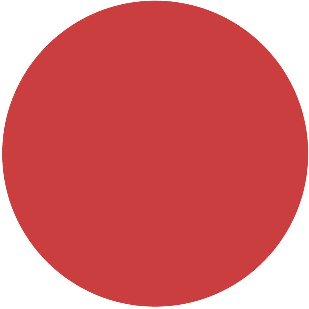 Red Spot with Copy Space on Transparent Background