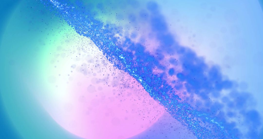 Dynamic Flow of Colorful Particles on Gradient Background
