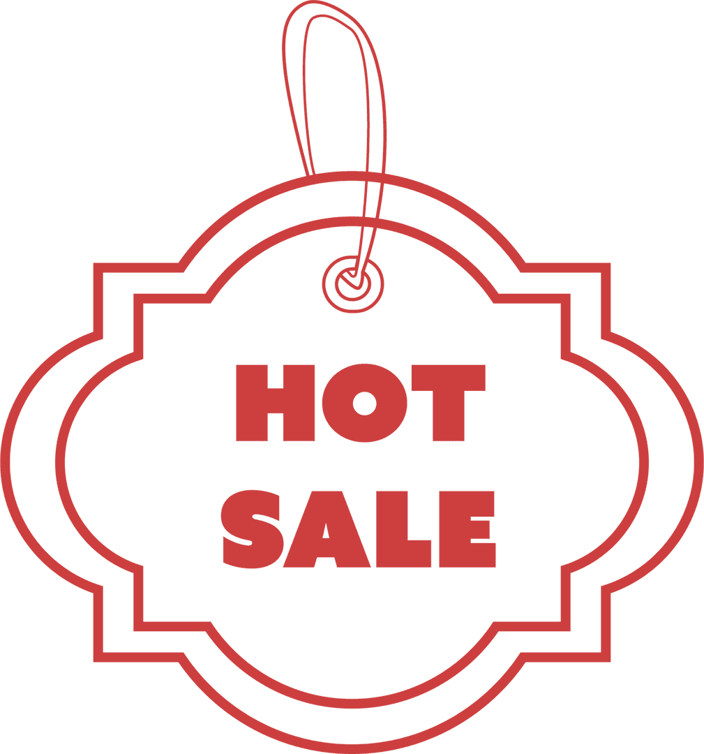 Red Hot Sale Label Transparent Background Tag