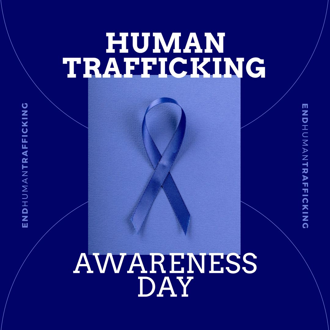 Blue Ribbon Against Human Trafficking Awareness