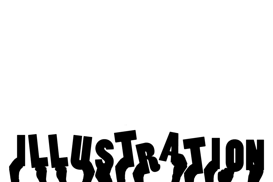 Translucent Hand Illustrations Holding Outline Graphics