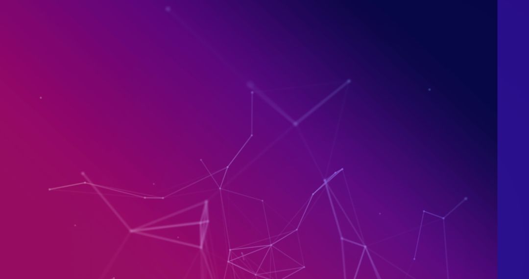 Abstract Network Lines and Connections on Gradient Background