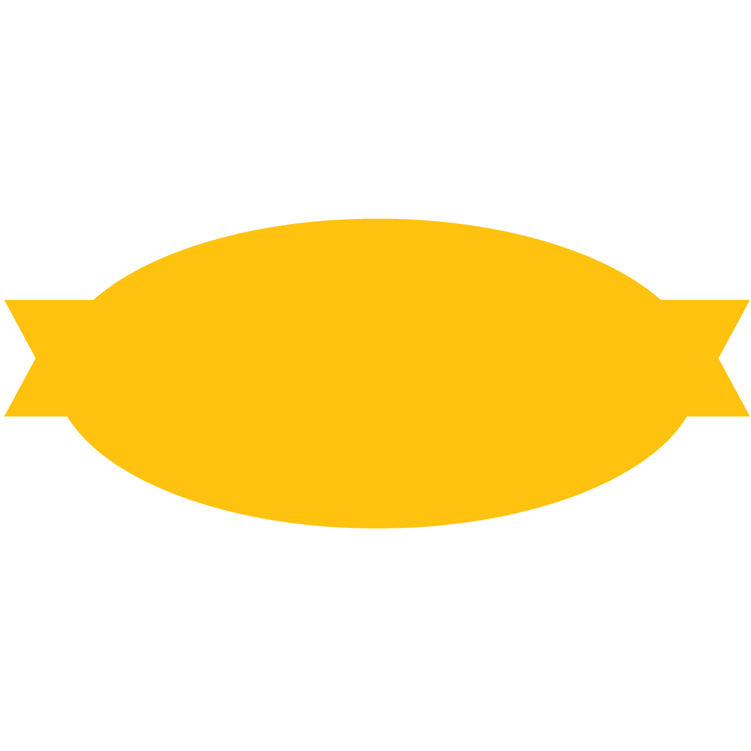 Yellow Badge with Copy Space on Transparent Background for Writing
