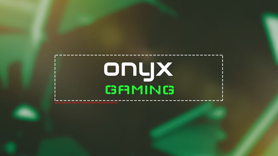 Onyx Gaming Branding Against Tech-Inspired Background