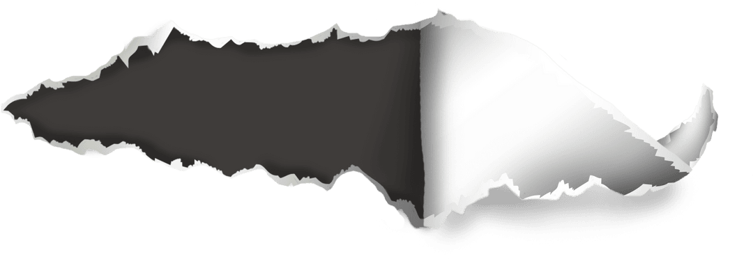 Realistic Torn Paper Vector with Transparent Background