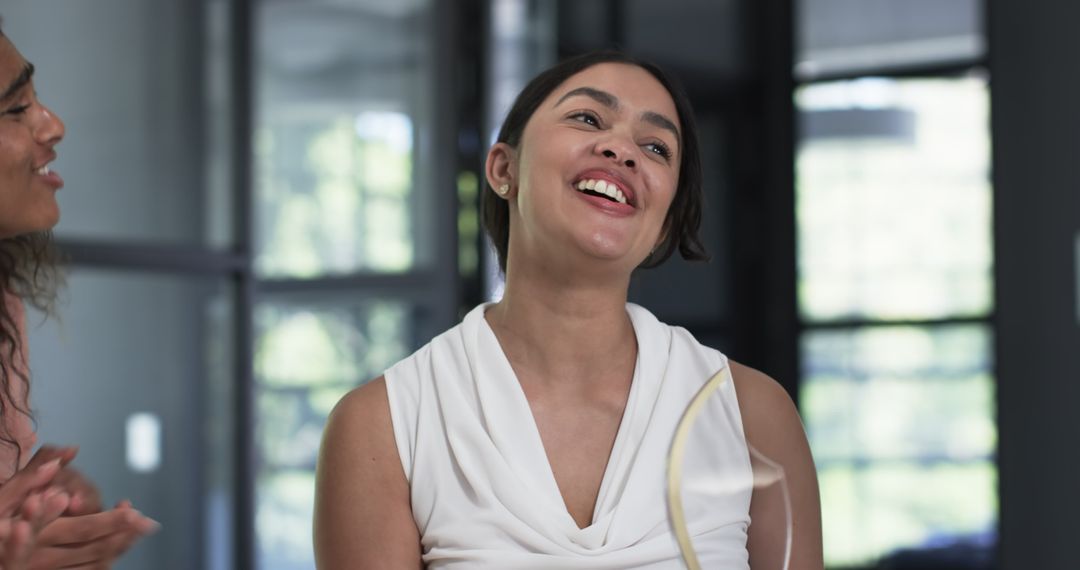 Celebration of Success in Professional Asian and Multiracial Team