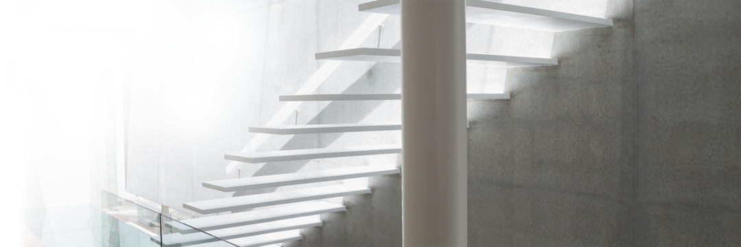 Transparent Modern Staircase with Minimalist Design in Office - Download Free Stock Images Pikwizard.com