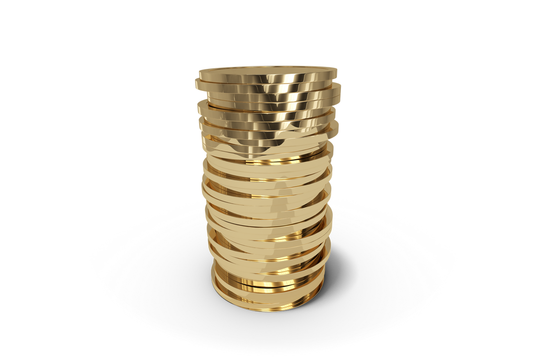 Transparent 3D Rendering of Stacked Gold Coins in High-Resolution - Download Free Stock Images Pikwizard.com