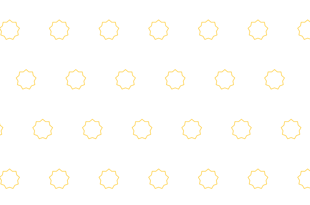 Yellow Geometric Pattern Rows on Transparent Background for Modern Design