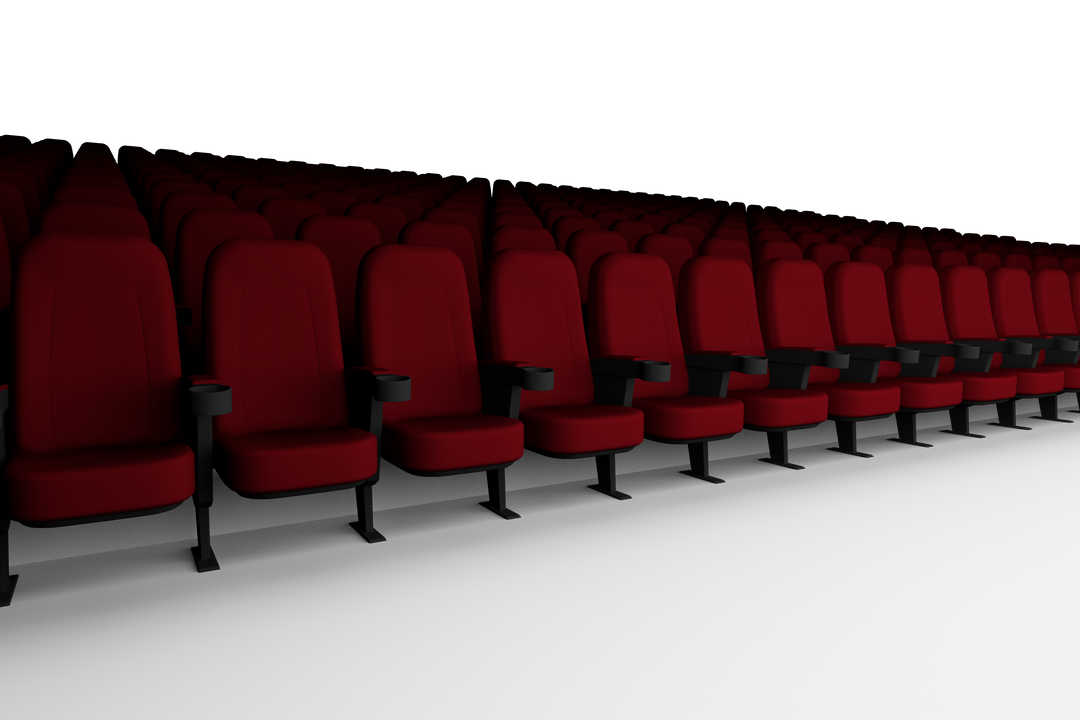 Transparent PNG Illustration of Empty Cinema Audience with Red Seats - Download Free Stock Images Pikwizard.com