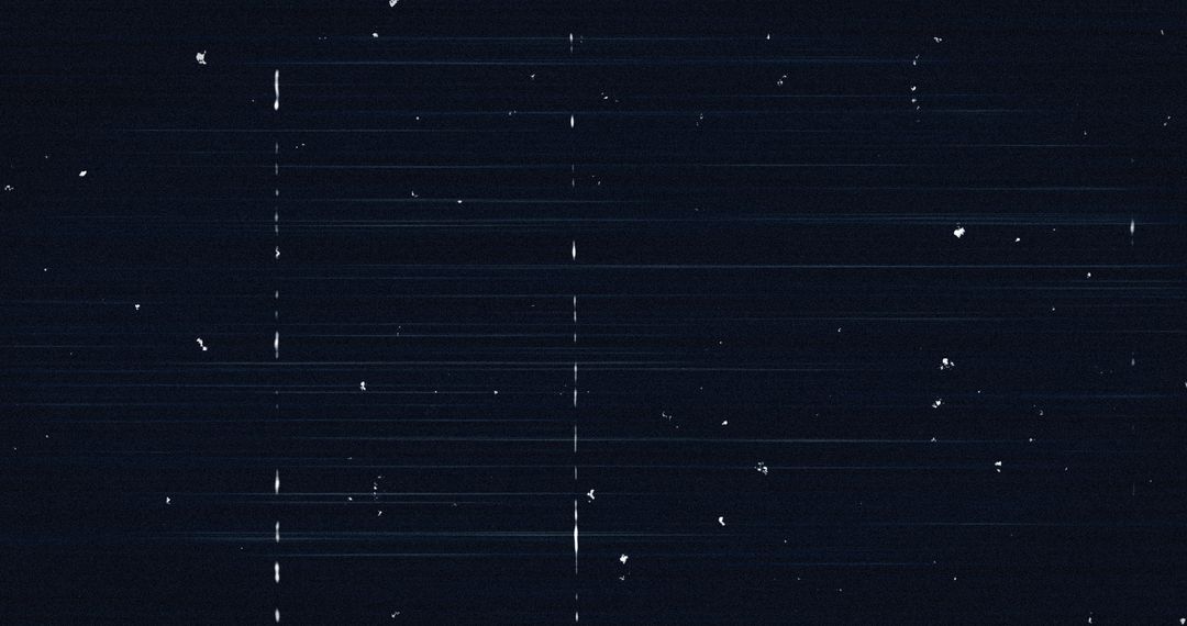 White Lines and Glitch Effect on Blue Background