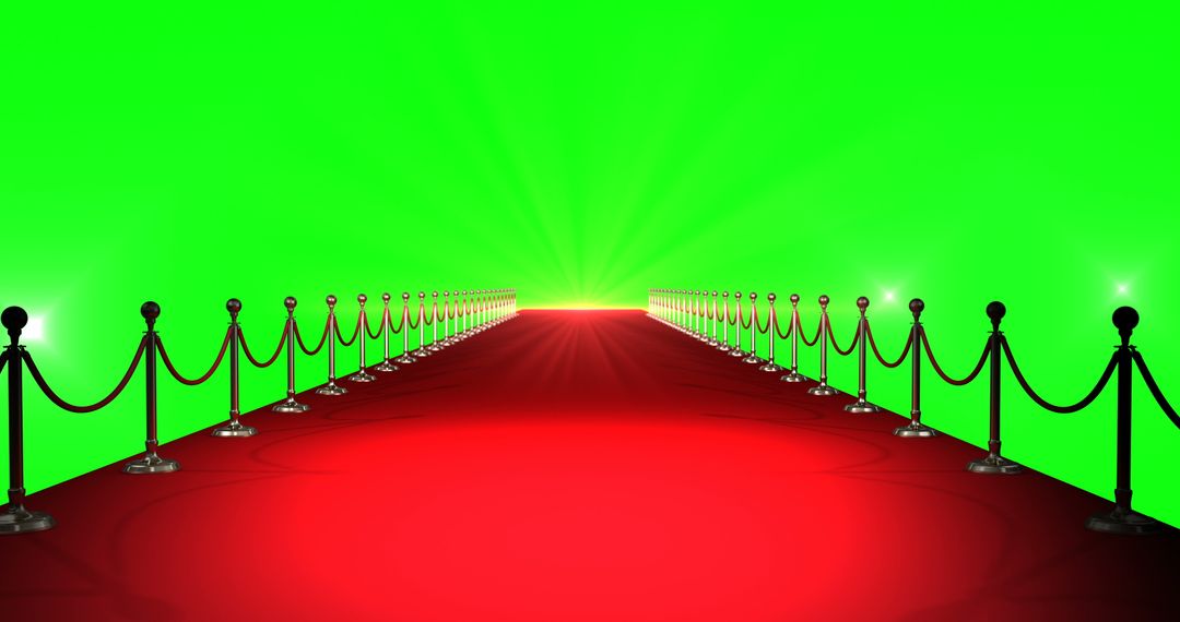 Red Carpet with Bright Spotlights and Green Screen Background - Free Images, Stock Photos and Pictures on Pikwizard.com