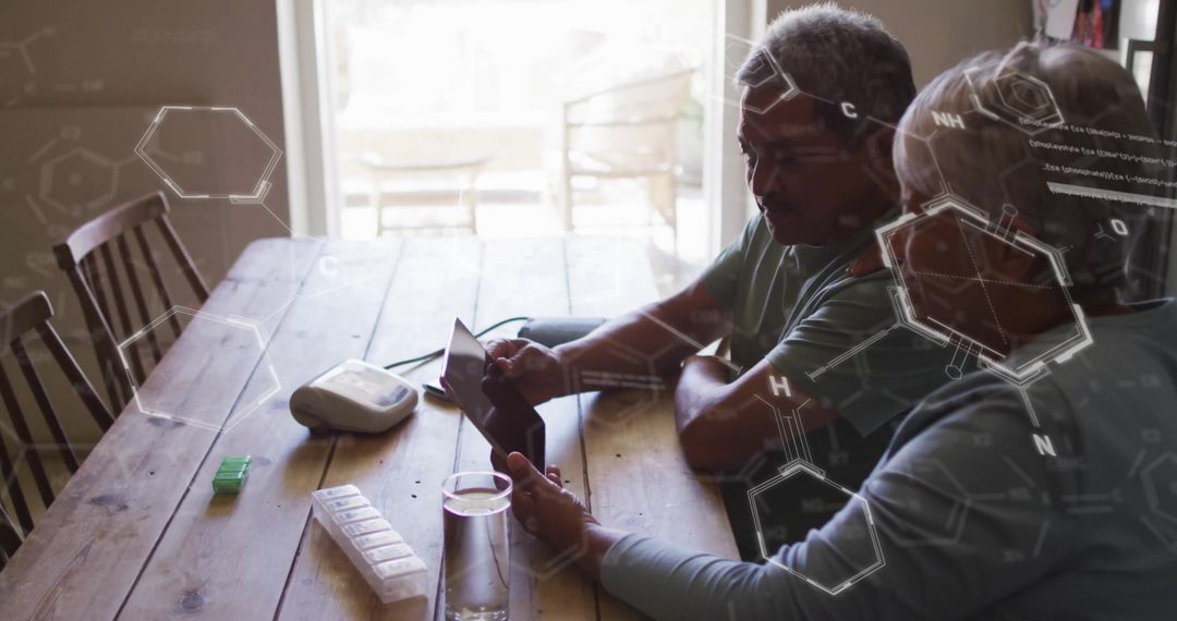 Senior Couple Engaging in Digital Healthcare Technology