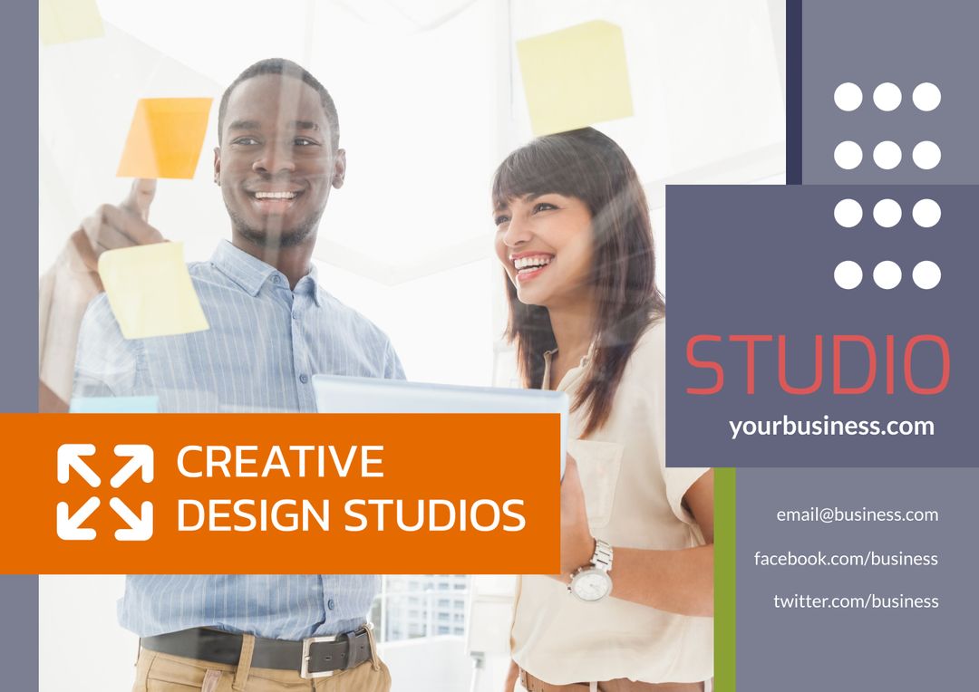 Creative Team Collaboration with Sticky Notes in Design Studio - Download Free Stock Images Pikwizard.com
