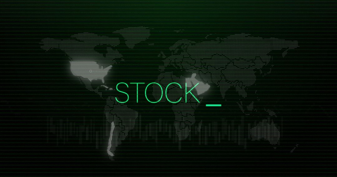 Digital Global Stock Market Interface with Data Visualization