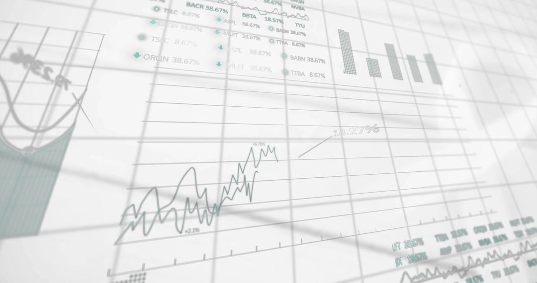 digital data processing with business interface elements on white - Free Images, Stock Photos and Pictures on Pikwizard.com