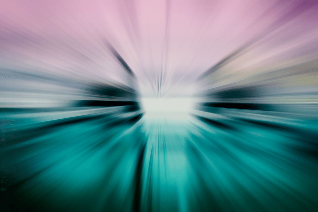 Vibrant Blur of Multiple Shapes on Transparent Background