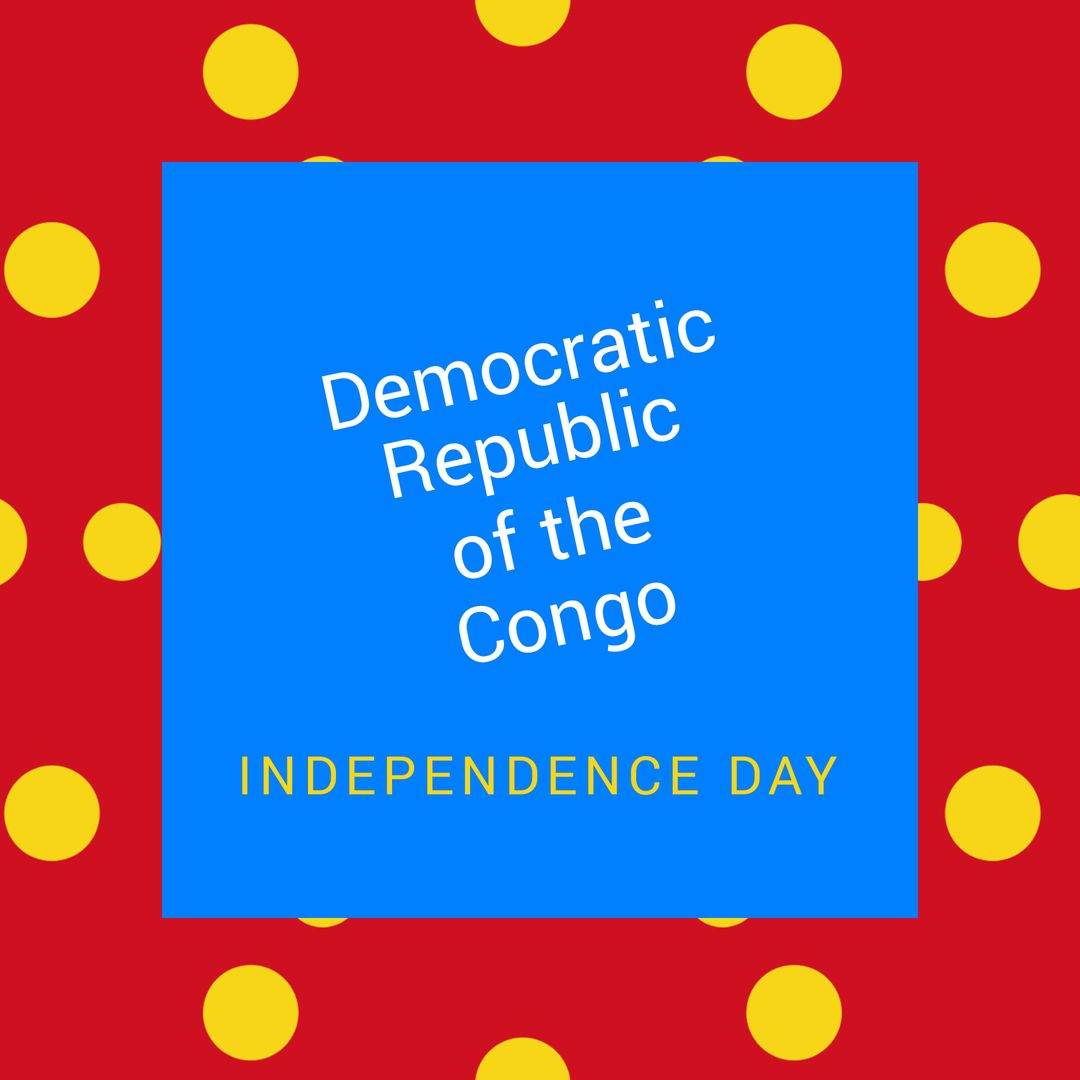 Democratic Republic of the Congo Independence Day Celebration Card