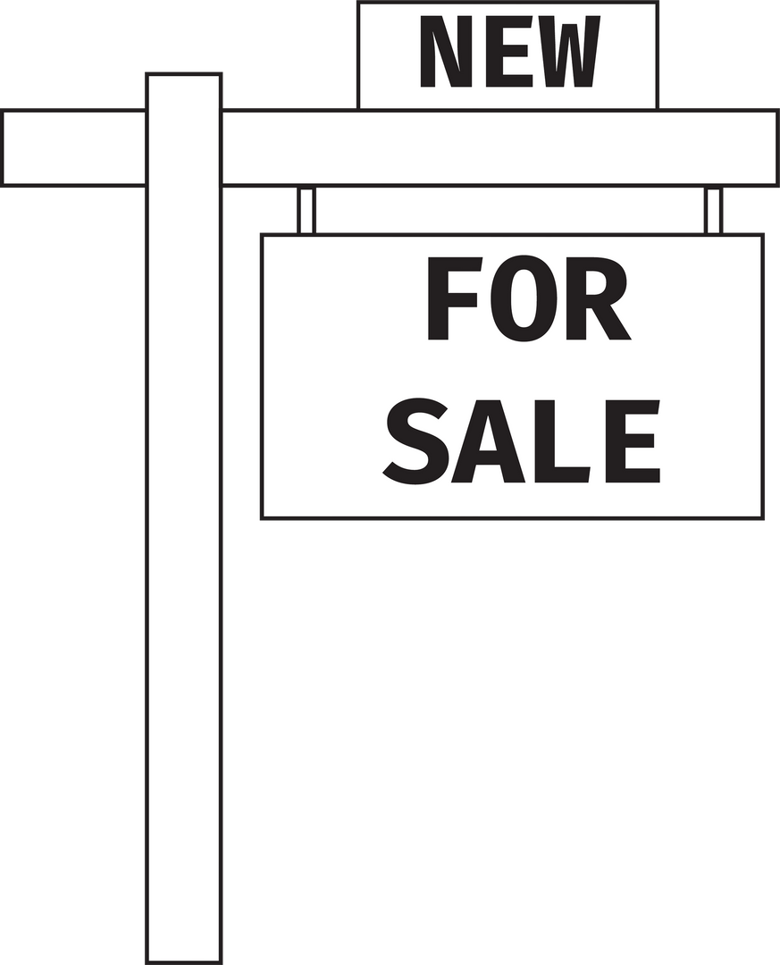 New For Sale Sign Transparent Background Clipart - Download Free Stock Images Pikwizard.com