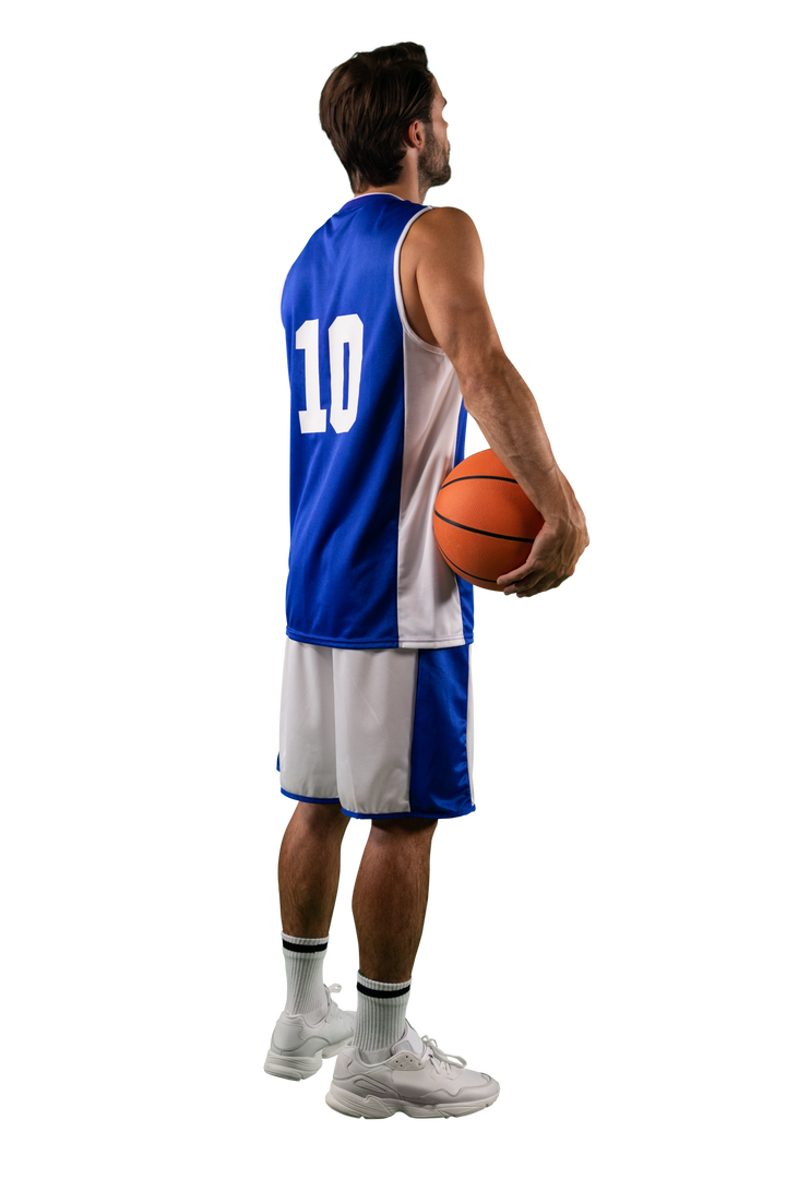 Caucasian Male Basketball Player Holding Ball, Transparent - Download Free Stock Images Pikwizard.com