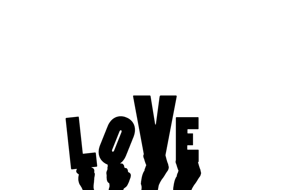 Hands Forming Heart with Love on Transparent Background