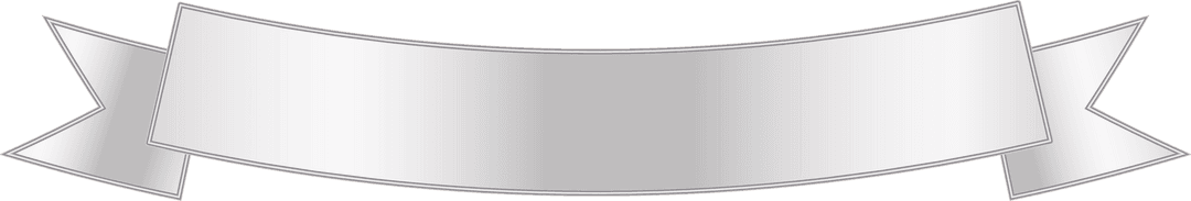 Elegant White Ribbon with Copy Space on Transparent Background