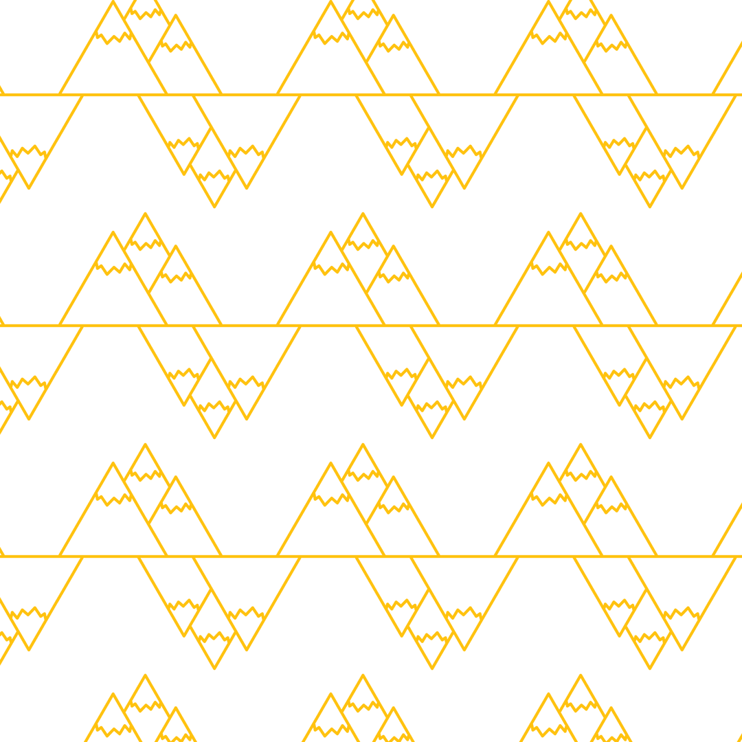 Abstract Mountain Pattern Design on Transparent Background