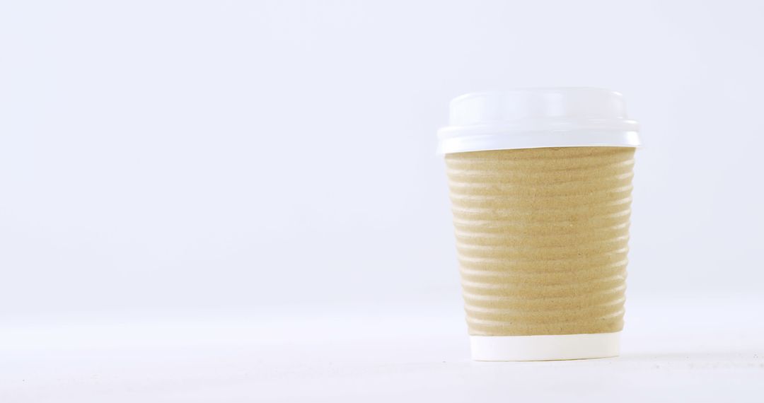 Single Disposable Coffee Cup Against White Background - Free Images, Stock Photos and Pictures on Pikwizard.com