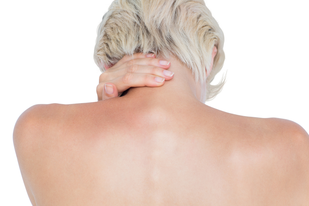 Transparent Background Woman Holding Neck in Pain - Download Free Stock Images Pikwizard.com