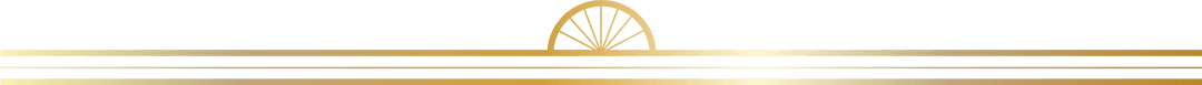 Art Deco Gold Gradient Divider on Transparent Background