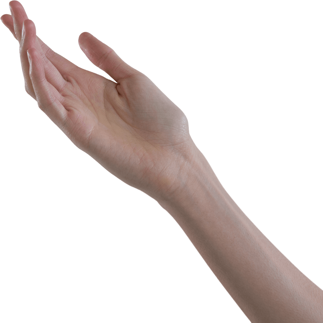 Transparent Interaction: Female Hand Using Futuristic Screen