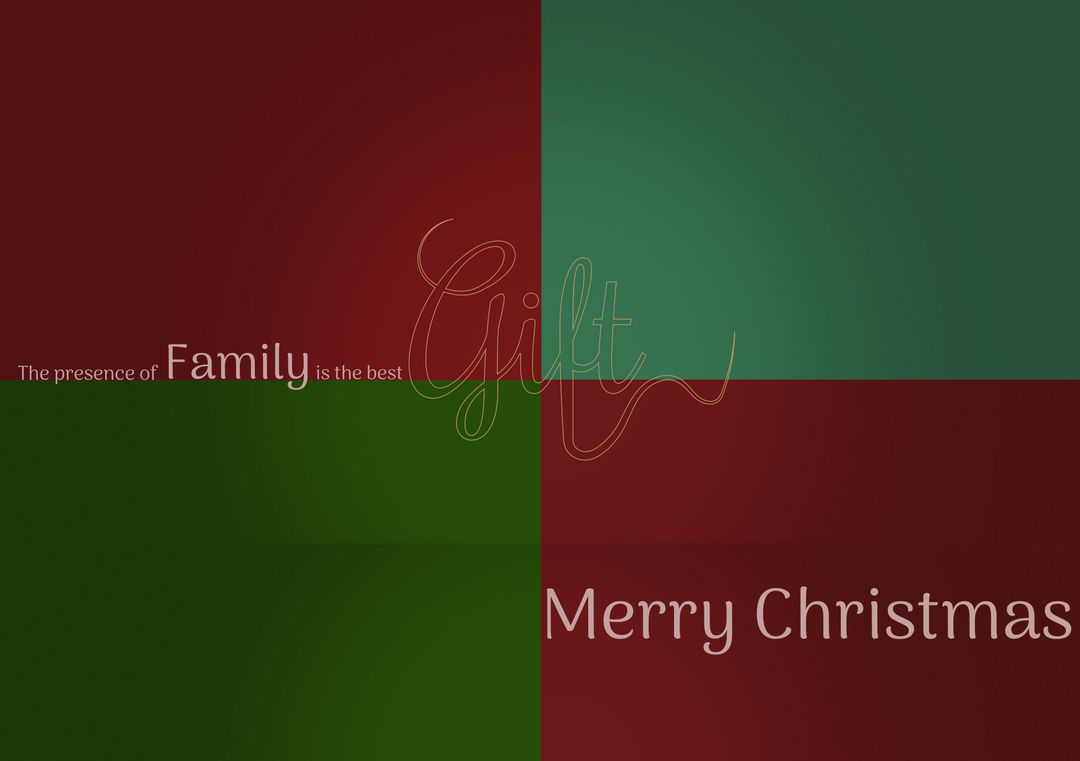 Festive Card with Meaningful Christmas Message