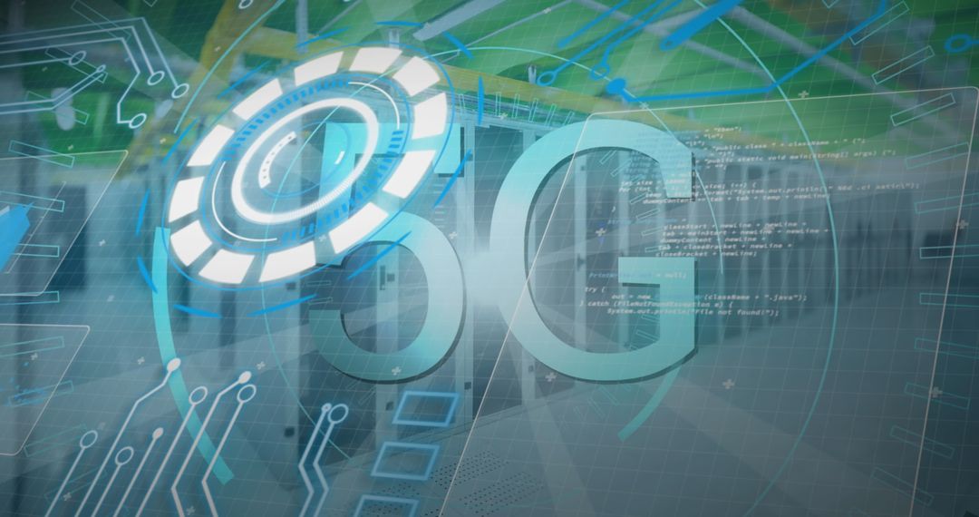 Futuristic 8G Technology Interface in Digital Network Environment