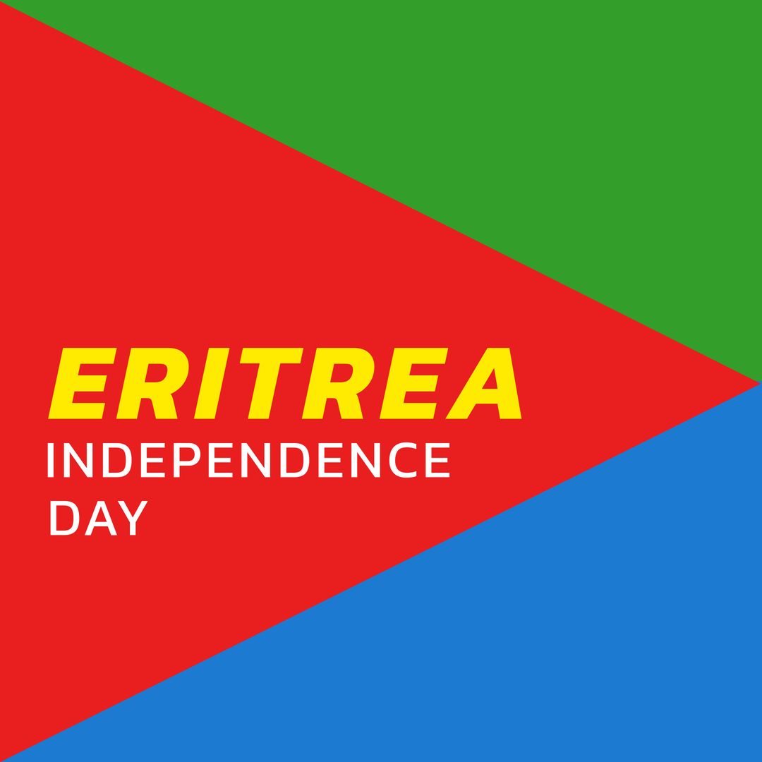 Graphic Design Celebrating Eritrea Independence Day with Flag of Eritrea - Download Free Stock Templates Pikwizard.com