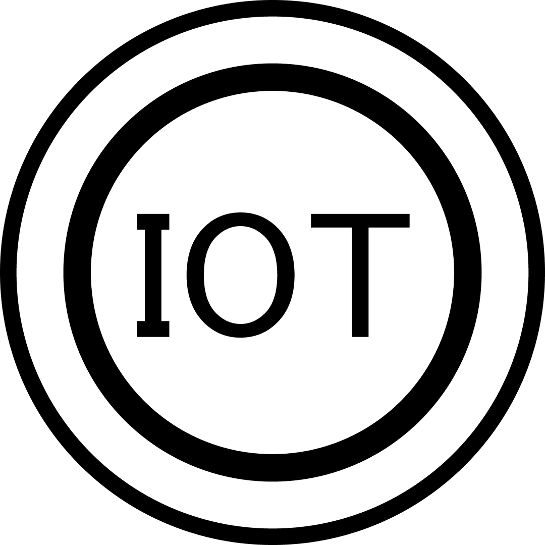 Internet of Things Symbol on Transparent Background