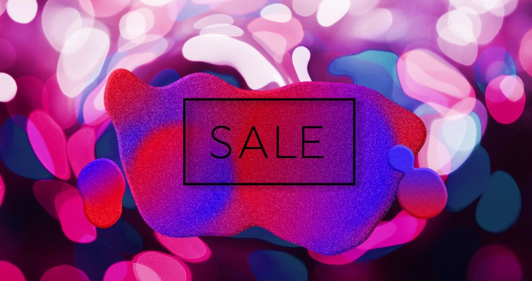 Vibrant Sale Promotion Design with Abstract Background