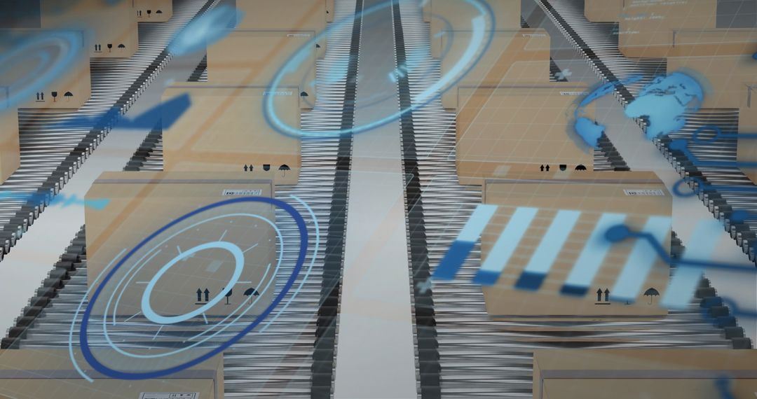 Global Data Processing Overlay in Shipping Warehouse