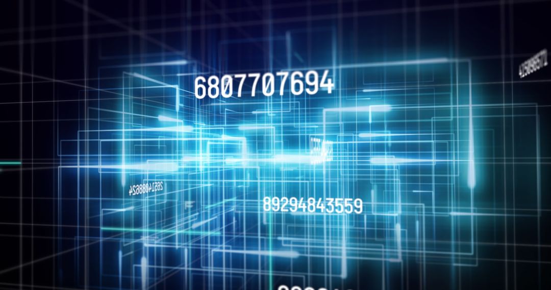 Futuristic Digital Interface with Binary Codes and Data Streams - Free Images, Stock Photos and Pictures on Pikwizard.com