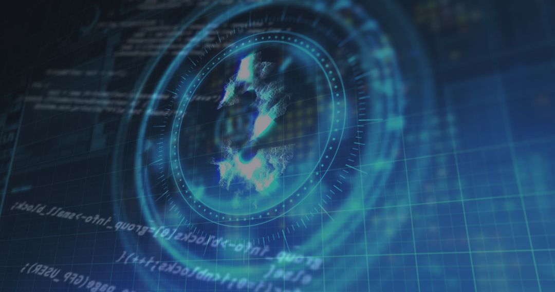 Digital Security with Safe Lock and Dollar Symbol