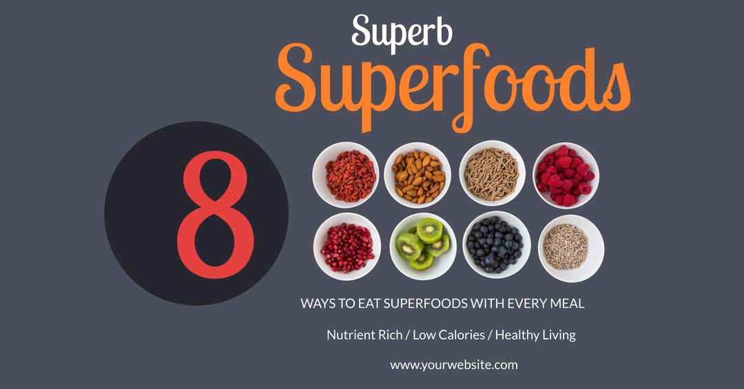 Superb Superfoods for Everyday Health and Nutrition - Download Free Stock Templates Pikwizard.com