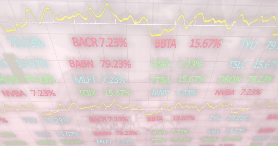 Stock Market Data Display with Live Stock Prices and Trends - Free Images, Stock Photos and Pictures on Pikwizard.com