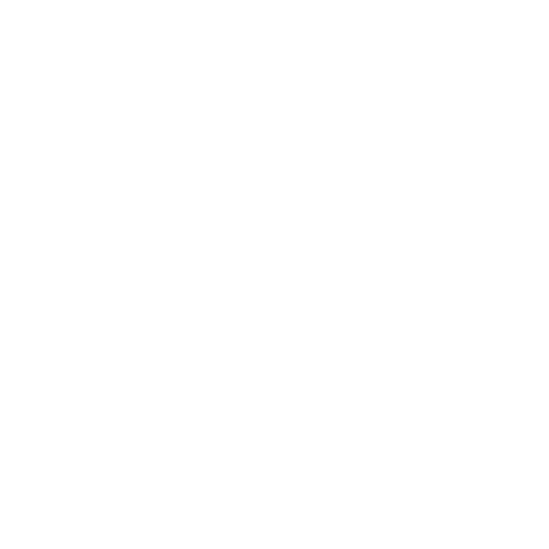 White Arrowhead Pointing Left on Transparent Background