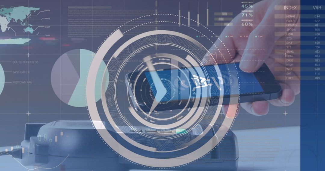 Digital Payment and Data Analysis Technology Concept